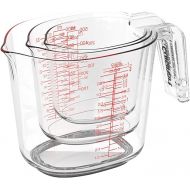 Cuisinart Nesting Liquid Measuring Cups, Clear, 3-Piece, CTG-00-3MC