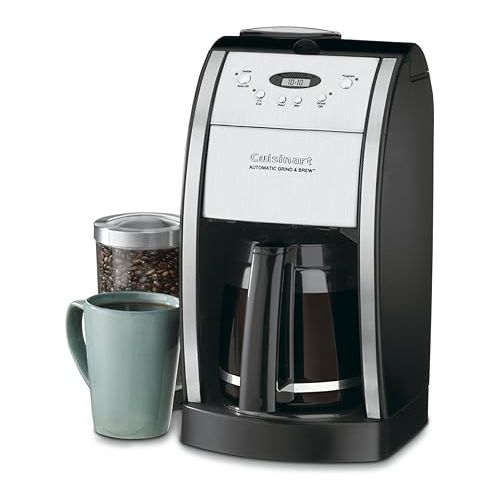  Cuisinart DGB-550BKP1 Automatic Coffeemaker Grind & Brew, 12-Cup Glass, Black