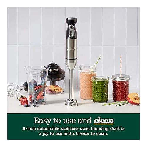  Cuisinart CSB-179 Smart Stick Variable Speed Hand Blender, Stainless Steel