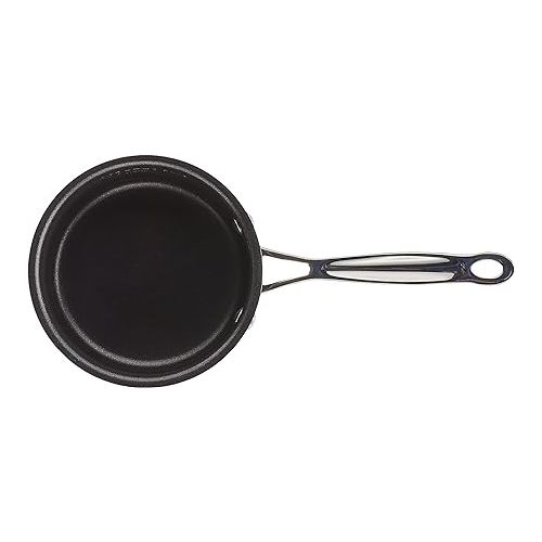  Cuisinart 1-Quart Saucepan, Chef's Classic Nonstick Hard Anodized Saucepan w/Cover, 619-14