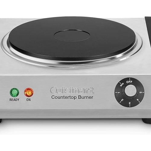  Cuisinart CB-30P1 Cast-Iron Single Burner, Stainless Steel