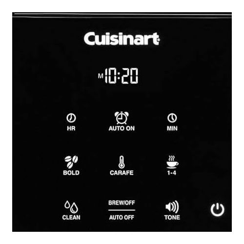  Cuisinart DCC-T20 14-Cup Programmable Coffeemaker Touchscreen, Black