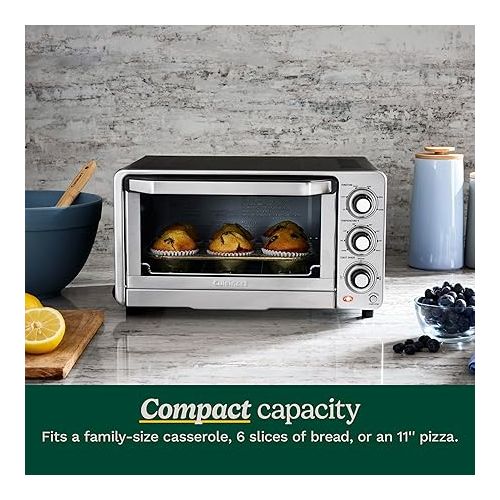  Cuisinart TOB-40N Custom Classic Toaster Oven Broiler, 17 Inch, Black