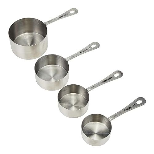  Cuisinart CTG-00-SMC Stainless Steel Measuring Cups, Set of 4,Silver
