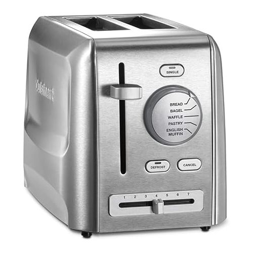  Cuisinart CPT-620 2-Slice Custom Select Toaster, Stainless Steel