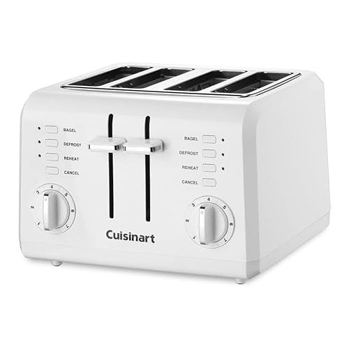  Cuisinart CPT-142P1 4-Slice Compact Plastic Toaster, White