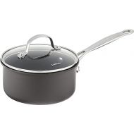 Cuisinart Chef's Classic Nonstick Hard-Anodized 1.5-Quart Saucepan with Lid, Black