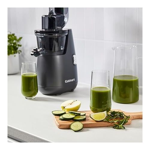  Cuisinart CSJ-300 Easy Clean Slow Juicer, Black and Grey