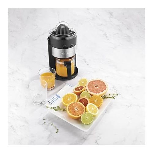  Cuisinart Citrus Juicer with Carafe, CCJ-900P1, Black/Silver, 24 Ounce