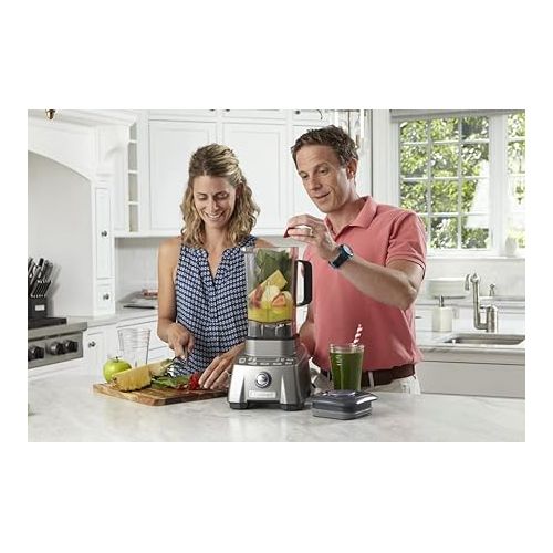  Cuisinart Blender for-Shakes, Smoothies & More, 3.5 Peak Hurricane Pro Blender, Gunmetal, CBT-2000