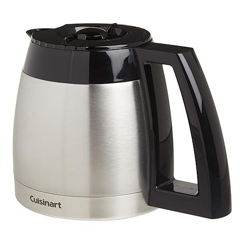  Cuisinart DCG-600RC 10-Cup Replacement Thermal Carafe with Lid, Compatible with Cuisinart Coffeemakers, Stainless Steel