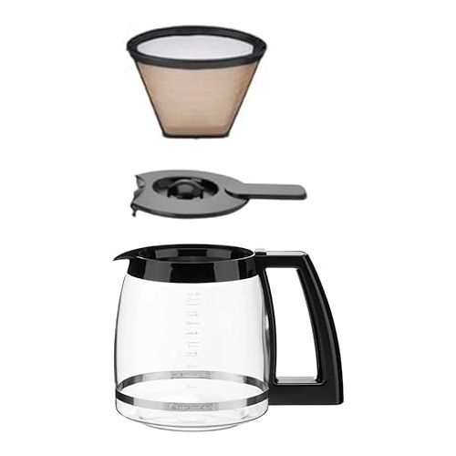  Cuisinart Single Serve + 12 Cup Coffee Maker, Offers 3-Sizes: 6-Ounces, 8-Ounces and 10-Ounces, Stainless Steel, SS-15P1