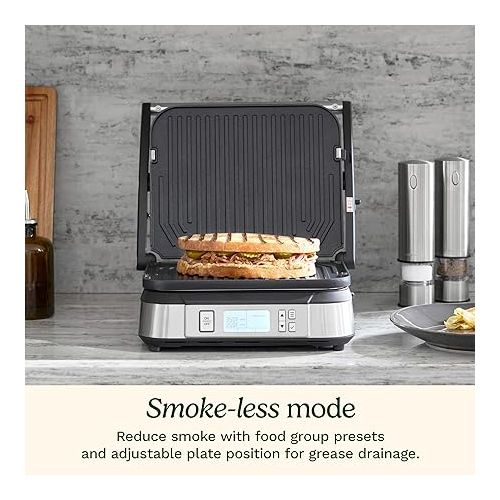  Cuisinart GR-6S Contact Griddler with Smoke-Less Mode