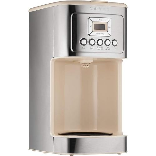  Cuisinart DCC-3200 14-Cup Glass Carafe with Stainless Steel Handle Programmable Coffeemaker, Cream