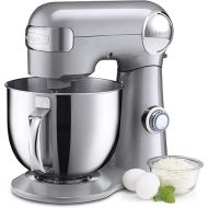 Cuisinart SM-50BC 5.5-Quart Stand Mixer, Brushed Chrome, Silver Lining (Renewed)