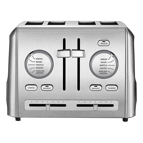  Cuisinart CPT-640P1 4-Slice Custom Select Toaster, Stainless Steel