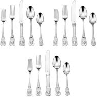 Cuisinart 3-Pack of 20-Piece Elite Flatware Set, French Rooster (CFE-01-FR20)