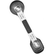 Cuisinart CTG-00-6MSP Stainless Steel 6P Set of Magnetic Measuring Spoons, Black & Silver