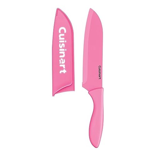  Cuisinart 10pc Ceramic Coated Color Knife Set - Pink for BCRF, C55-10PCPK