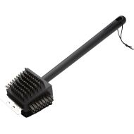 Cuisinart CCB-4125 4-in-1 Grill Cleaning Brush with Stainless Steel Wire Bristles - Scour Pad - Grill Scraper - 13