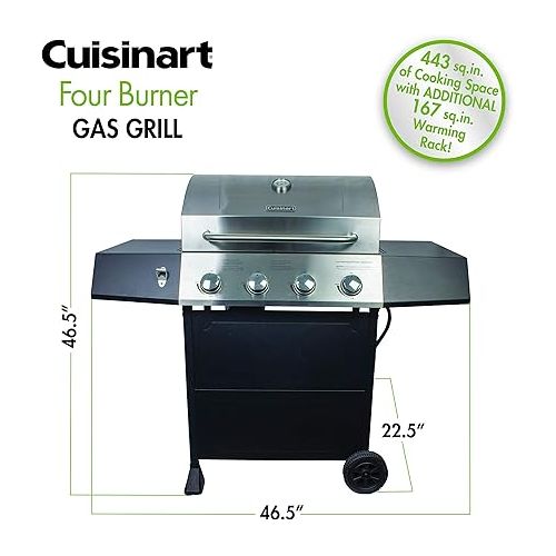  Cuisinart CGG-7400 Propane, 54 Inch, Full Size Four-Burner Gas Grill