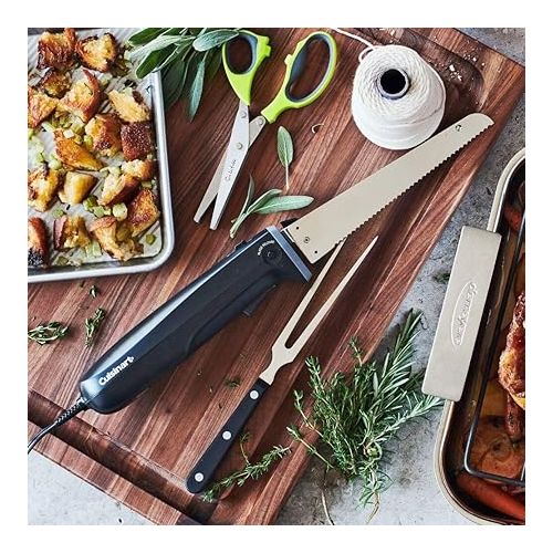  Cuisinart Electric Knife with Cutting Board, Stainless Steel/Black, CEK-41