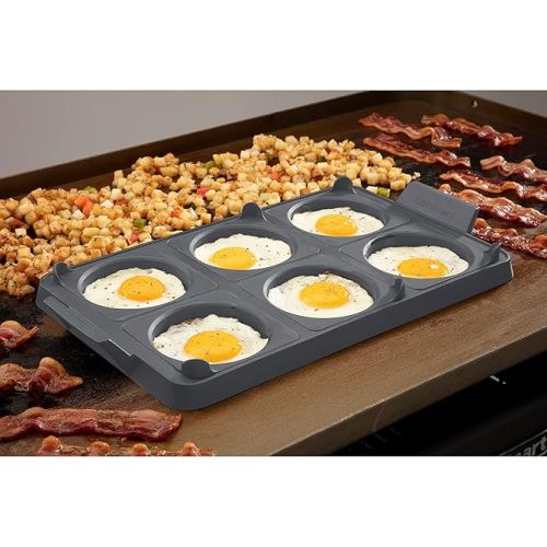  Cuisinart CGR-600 7-Piece Griddle Egg Ring Tray