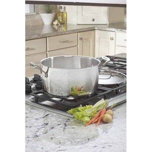  Cuisinart 744-24 Chef's Classic Stainless Stockpot with Cover, 6-Quart,Silver