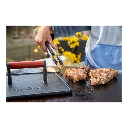  Cuisinart CGPR-223 XL Cast Iron Griddle Press