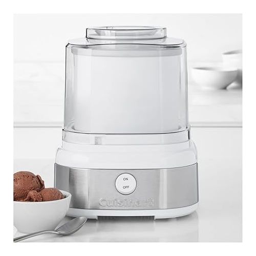  Cuisinart Ice 22 Ice Cream Maker with Two Insulated Freezer Bowls and Recipe Book