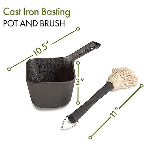  Cuisinart CBP-300 Cast Iron Basting Pot and Brush