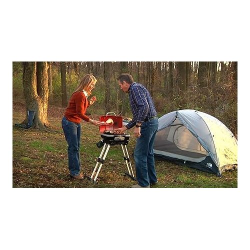  Cuisinart CGG-180 Petit Gourmet Portable Gas Grill with VersaStand, Red