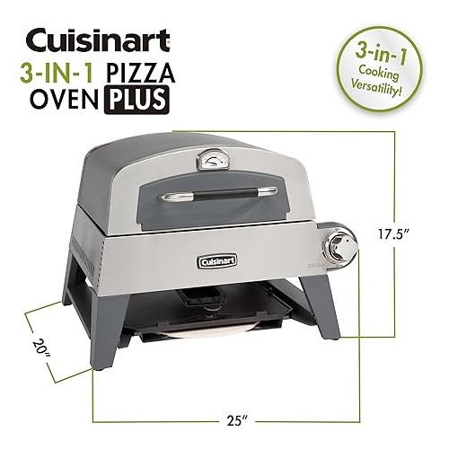  Cuisinart CGG-403 3-in-1 Pizza Oven Plus, Griddle, and Grill