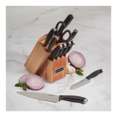  Cuisinart C77SSB-12P Color Pro Collection 12 Piece Knife Block Set, Black