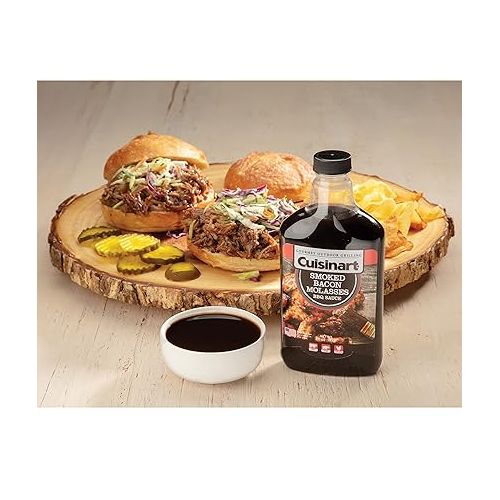  Cuisinart CGBS-014 Smoked Bacon Molasses BBQ, Premium Flavor and Blend for Marinade, Dip, Sauce or Glaze, 13 oz Bottle