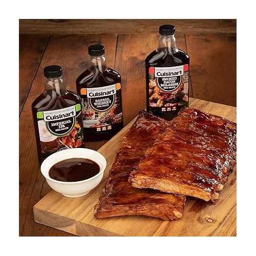  Cuisinart CGBS-014 Smoked Bacon Molasses BBQ, Premium Flavor and Blend for Marinade, Dip, Sauce or Glaze, 13 oz Bottle