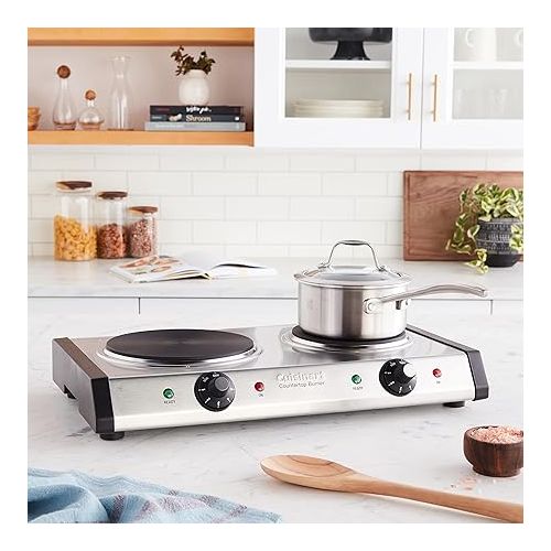  Cuisinart Countertop, Double Burner, Silver