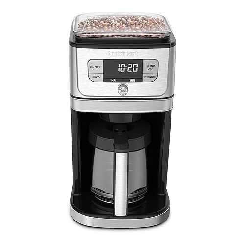  Cuisinart DGB-800 Fully Automatic Burr Grind & Brew, 12-Cup Glass, Silver