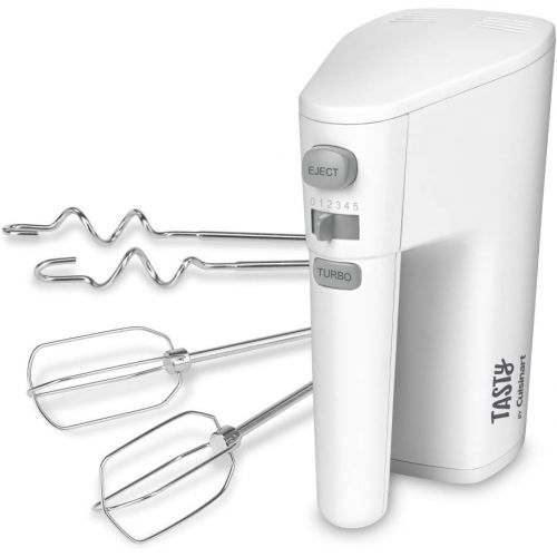  Tasty by Cuisinart HM200T Hand Mixer, 12.16(L) x 2.16(W) x 15.31(H), White