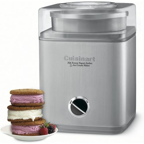  Cuisinart ICE-30BC Pure Indulgence 2-Quart Automatic Frozen Yogurt, Sorbet, and Ice Cream Maker - Silver