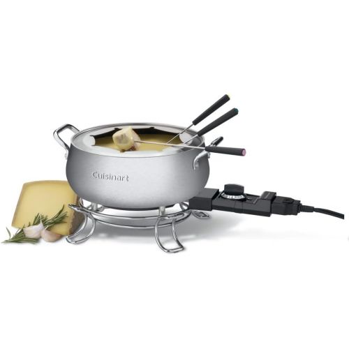  Cuisinart CFO-3SS Electric Fondue Maker, Brushed Stainless, 6.12 x 10.50 x 7.00