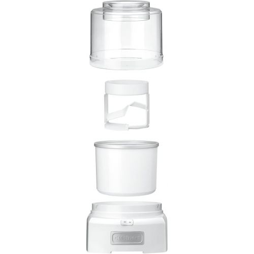  Cuisinart ICE-21P1 1.5 Quart Frozen Yogurt Ice cream maker, Qt, White