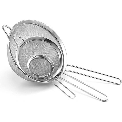  Cuisinart CTG-00-3MS Set of 3 Fine Mesh Stainless Steel Strainers