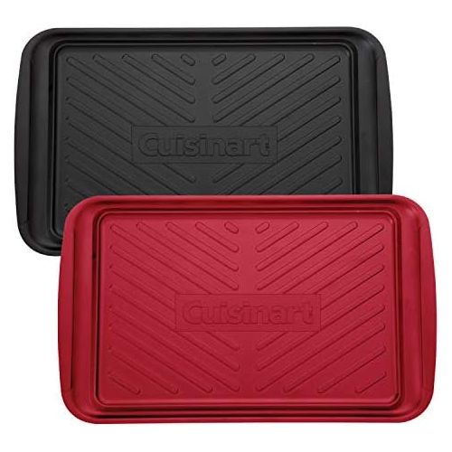  Cuisinart CPK-200 Grilling Prep and Serve Trays, Black and Red