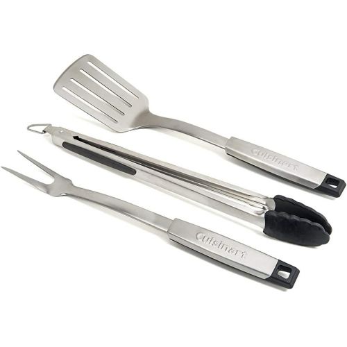  Cuisinart CGS-333 Professional Grill Tool Set (3-Piece),Black and Stainless Steel