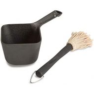 Cuisinart CBP-300 Cast Iron Basting Pot and Brush-for Grilling