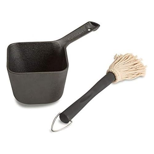  Cuisinart CBP-300 Cast Iron Basting Pot and Brush-for Grilling