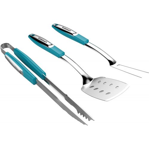  Cuisinart CGS-233T Grill Tool Set, 3-Piece, Turquoise