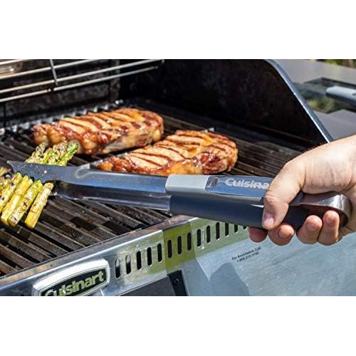  Cuisinart CGS-233GY Grilling Tool Set, 3-Piece, Gray