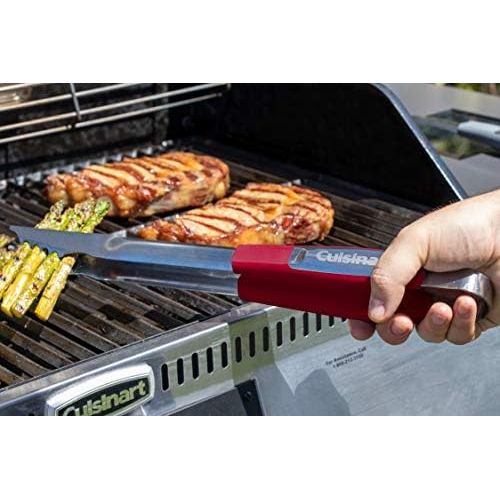  Cuisinart CGS-233RD Grilling Tool Set, 3-Piece, Red